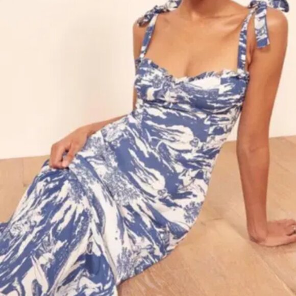 Reformation Nikita Dress in Toscana Print - Picture 2 of 6